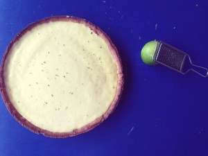 tarte au citron vert et basilic